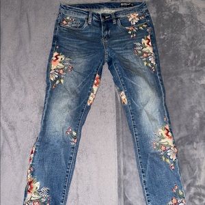 Blank NYC skinny Floral jeans sz 27